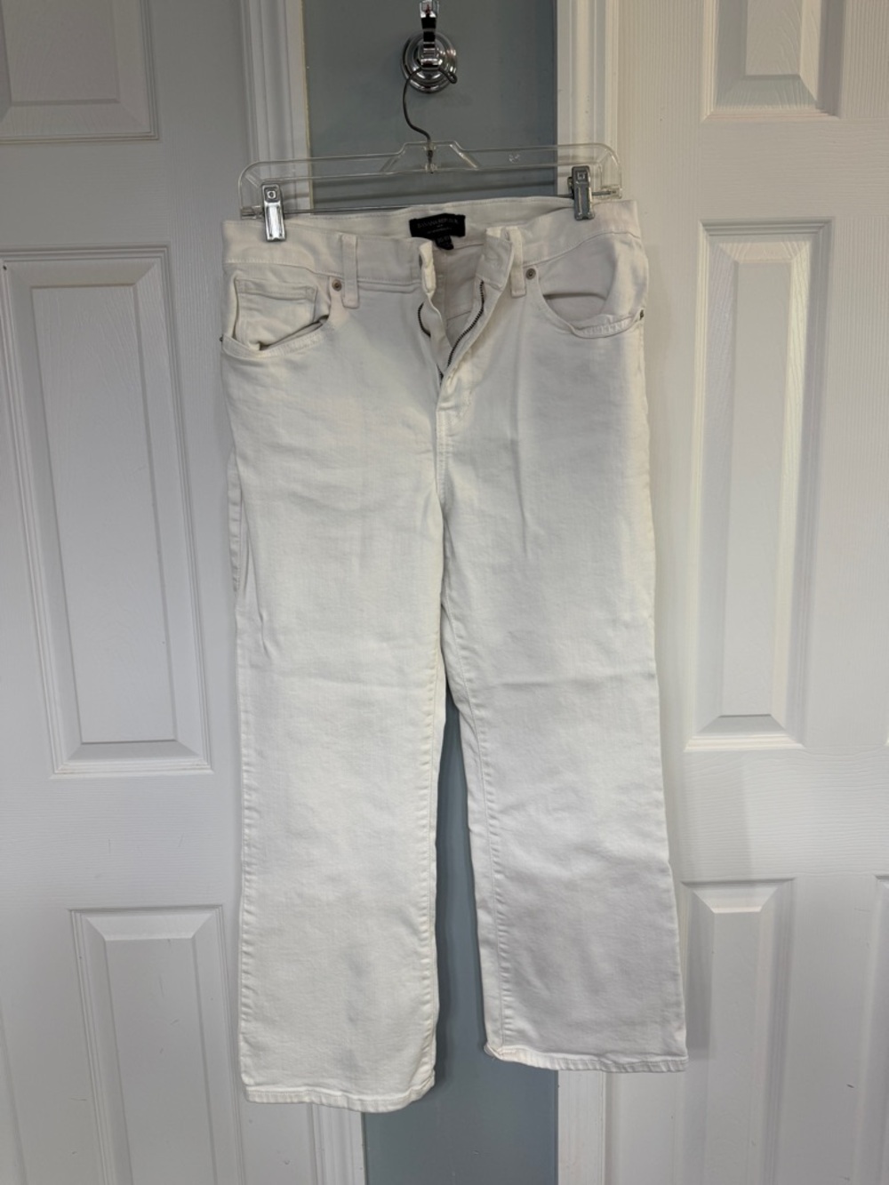 Banana Republic White High-Rise Jeans